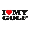 Naklejka I Love My Golf