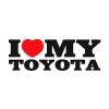 Naklejka I Love My Toyota