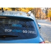Naklejka Stop Hybrid Go Diesel
