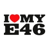 Naklejka I Love My E46