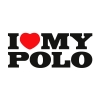 Naklejka I Love My Polo