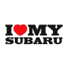 Naklejka I Love My Subaru