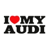 Naklejka I Love My Audi