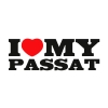 Naklejka I Love My Passat