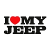 Naklejka I Love My Jeep