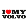 Naklejka I Love My Volvo