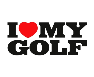 Naklejka I Love My Golf