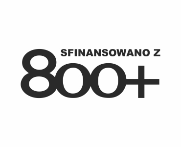 Naklejka Sfinansowano z 800+