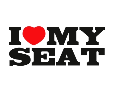 Naklejka I Love My Seat