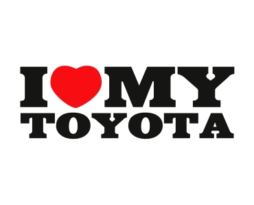 Naklejka I Love My Toyota