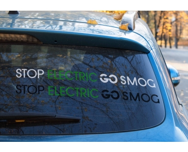 Naklejka Stop Electric Go Smog