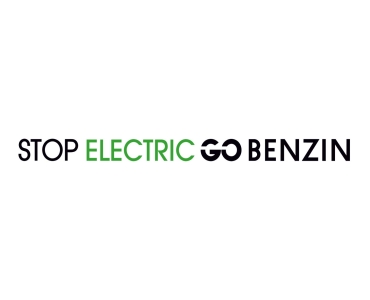 Naklejka Stop Electric Go Benzin