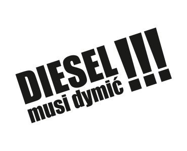 Naklejka DIESEL MUSI DYMIĆ