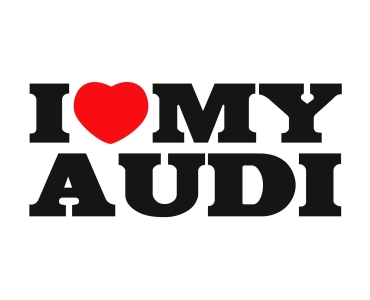Naklejka I Love My Audi
