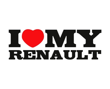 Naklejka I Love My Renault