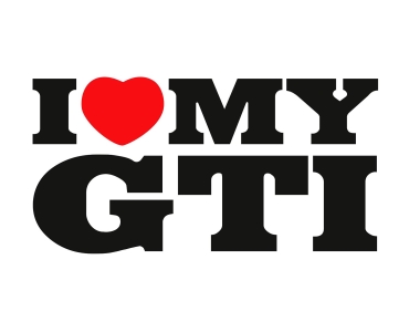 Naklejka I Love My GTI
