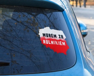 Naklejka Murem za rolnikiem