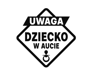Naklejka DZIECKO W AUCIE
