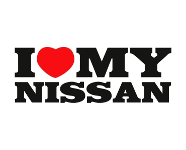Naklejka I Love My Nissan