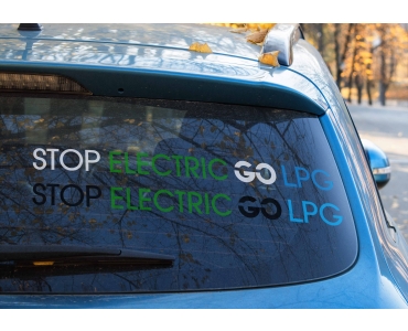 Naklejka Stop Electric Go LPG