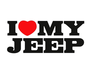 Naklejka I Love My Jeep