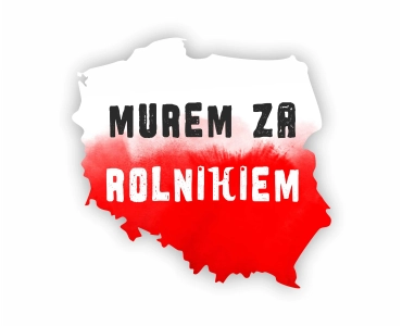 Naklejka Murem za rolnikiem