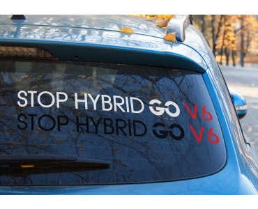 Naklejka Stop Hybrid Go V6