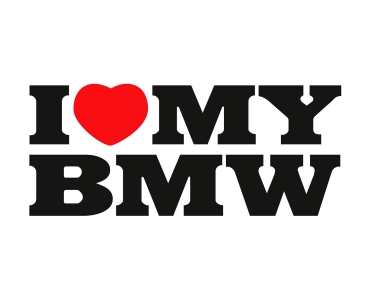 Naklejka I Love My BMW