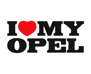 Naklejka I Love My Opel