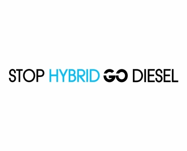 Naklejka Stop Hybrid Go Diesel