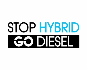 Naklejka Stop Hybrid Go Diesel
