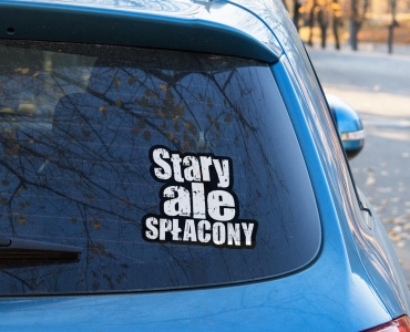 Naklejka Stary ale spłacony