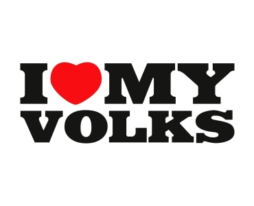 Naklejka I Love My Volkswagen Volks