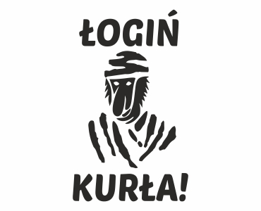 Naklejka Łogiń Kurła Dakar Nosacz Janusz