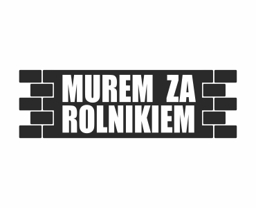 Naklejka Murem za rolnikiem